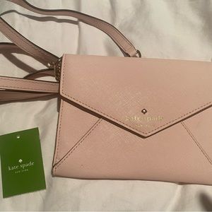 NWT Kate Spade Monday cedar strip purse ballet slipper, color.